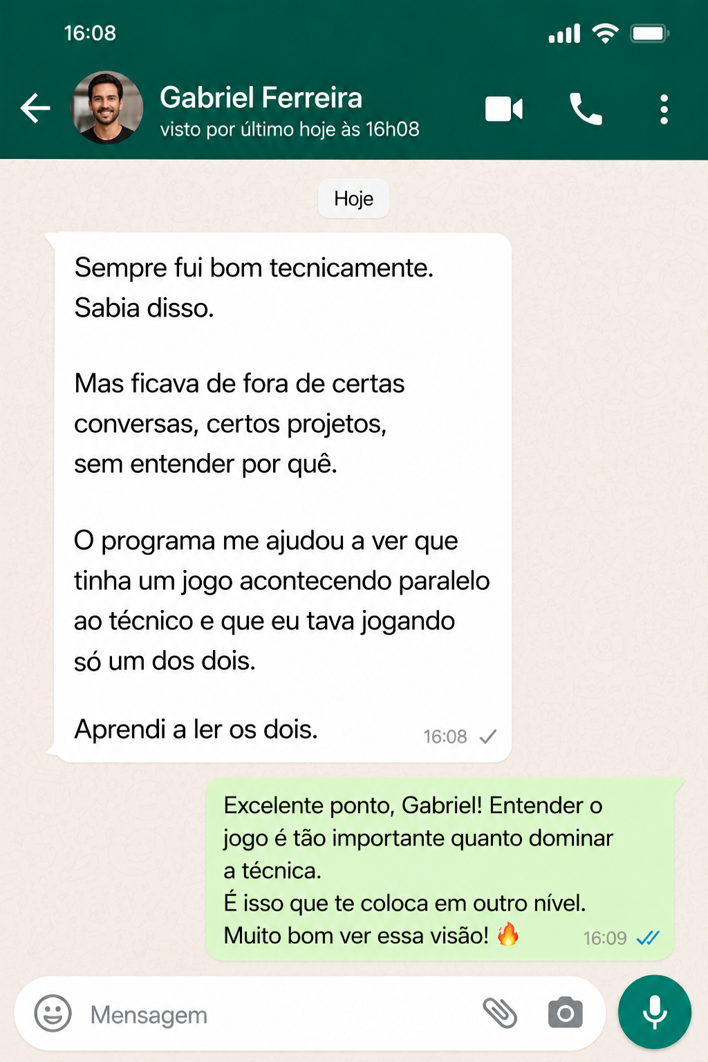 Depoimento de participante 5