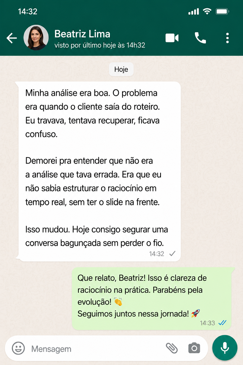Depoimento de participante 7