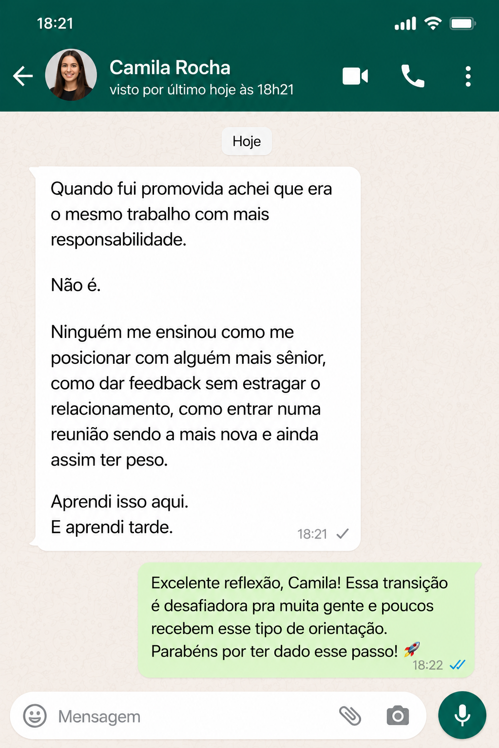 Depoimento de participante 4